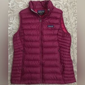 Gently Used Women’s Patagonia Magenta Down Sweater Vest, Size M
